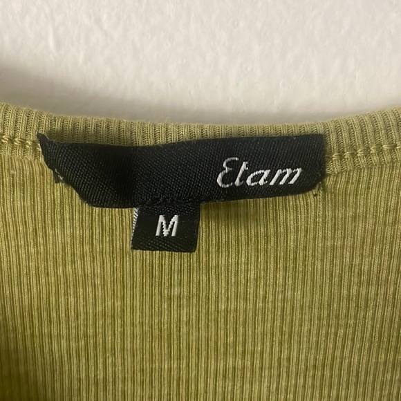 Etam Green Lightweight Body Suit Sz Medium - Picture 2 of 3